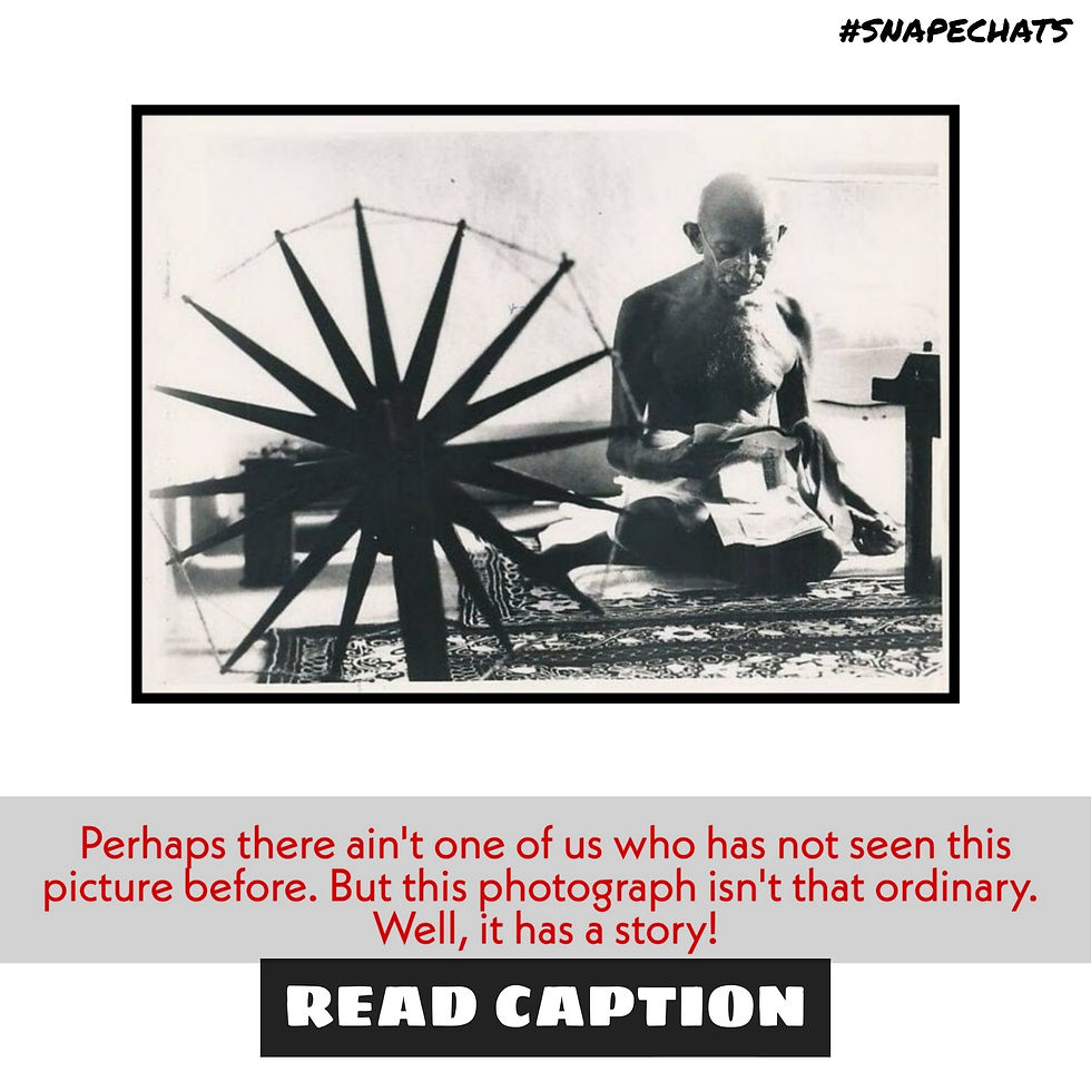 Margaret Bourke White's GANDHI AND THE SPINNING WHEEL