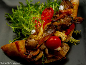 How to Create a Mouthwatering Oyster Mushroom and Baby Tomato Bruschetta with Fresh Thyme