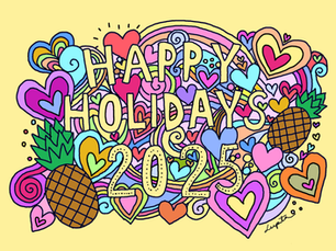 🍍オリジナルホリデーカード🍍できました!