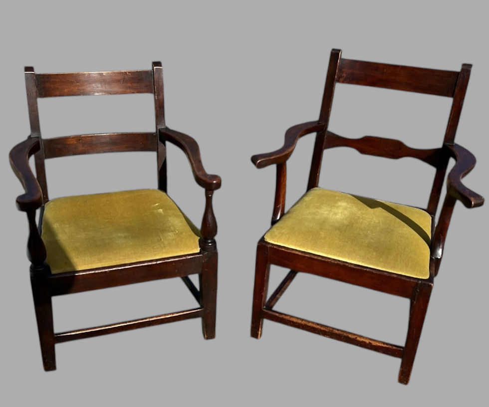 A Handsome Pair of Early 19th-Century English Country Armchairs