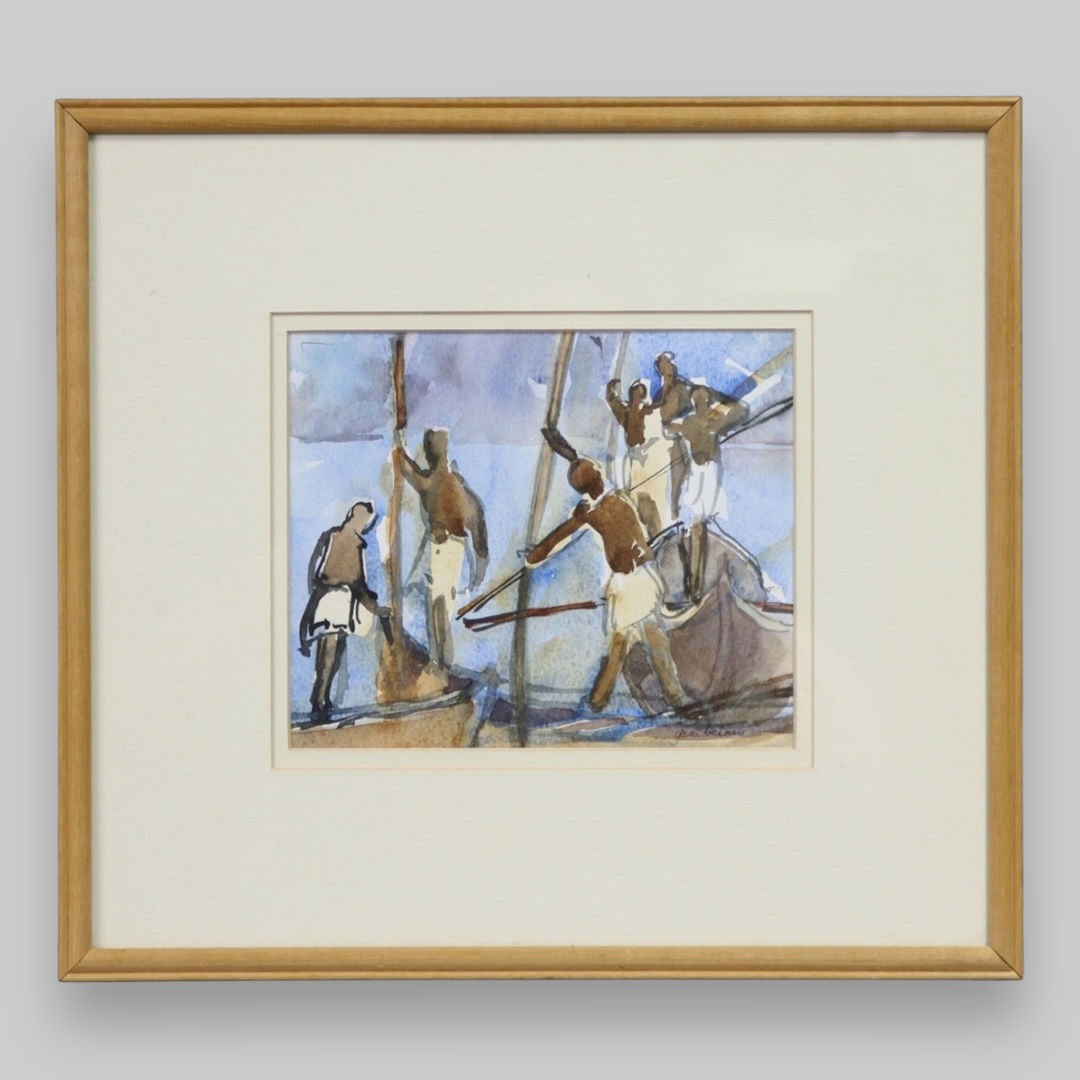 Victoria Gameroni 'Mussel Men' Watercolour