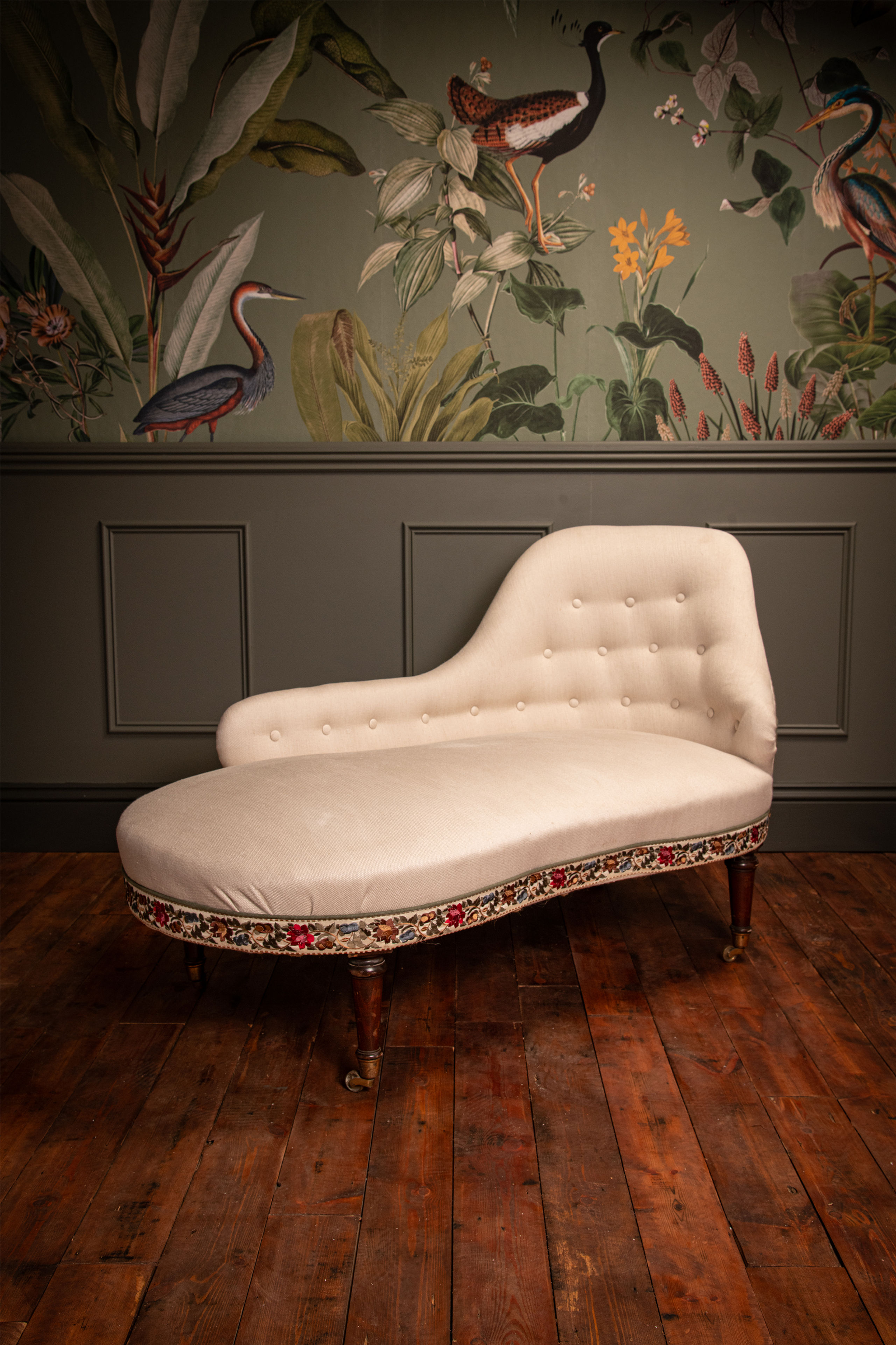 A Petite 1950's Chaise Longue