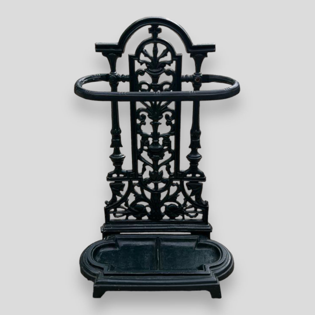 A Smart C20th Wrought Iron Umbrella/Stick Stand