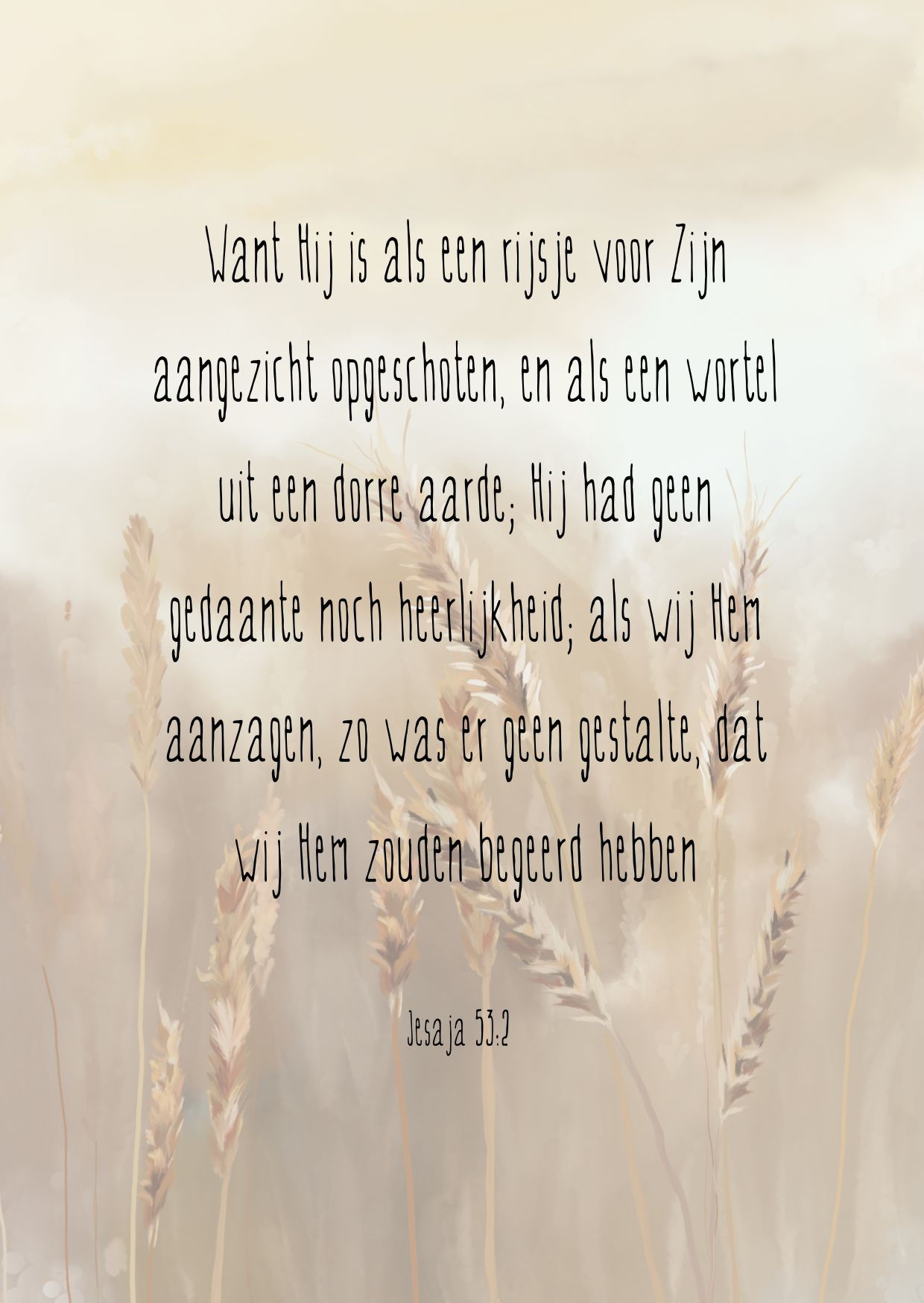 A6 kaart, Jesaja 53:2