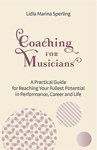 Cover of the book 'Coaching for Musicians' by Lidia Marina Sperling