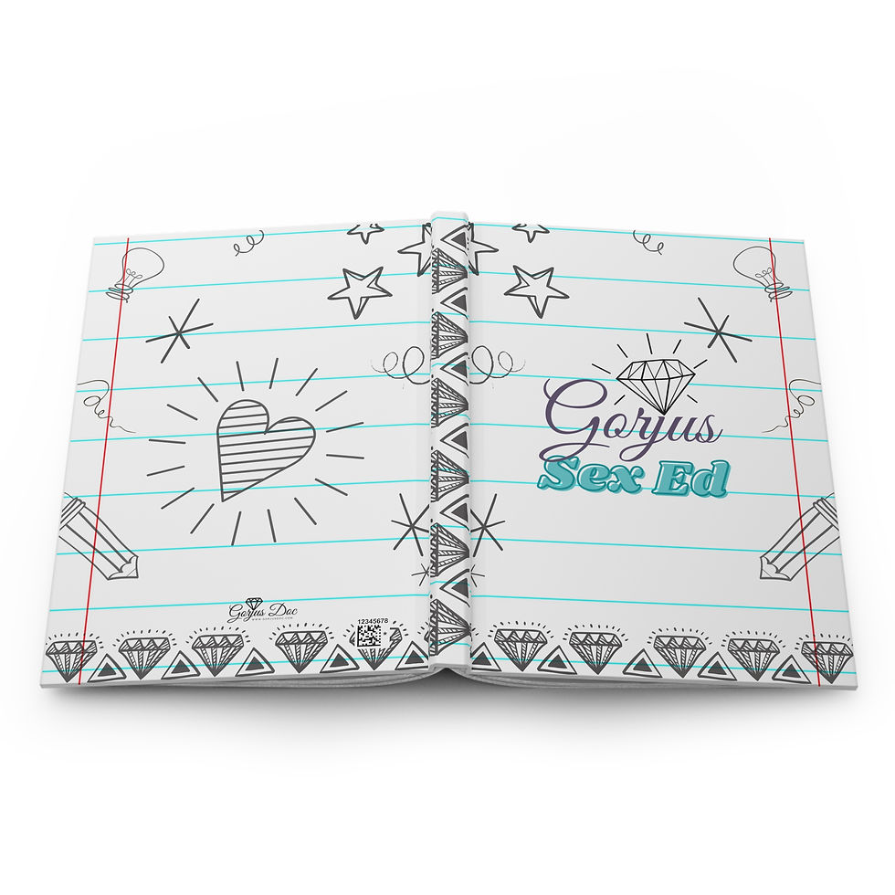 Thumbnail: Hardcover Journal Matte with Gorjus Sex Ed Logo