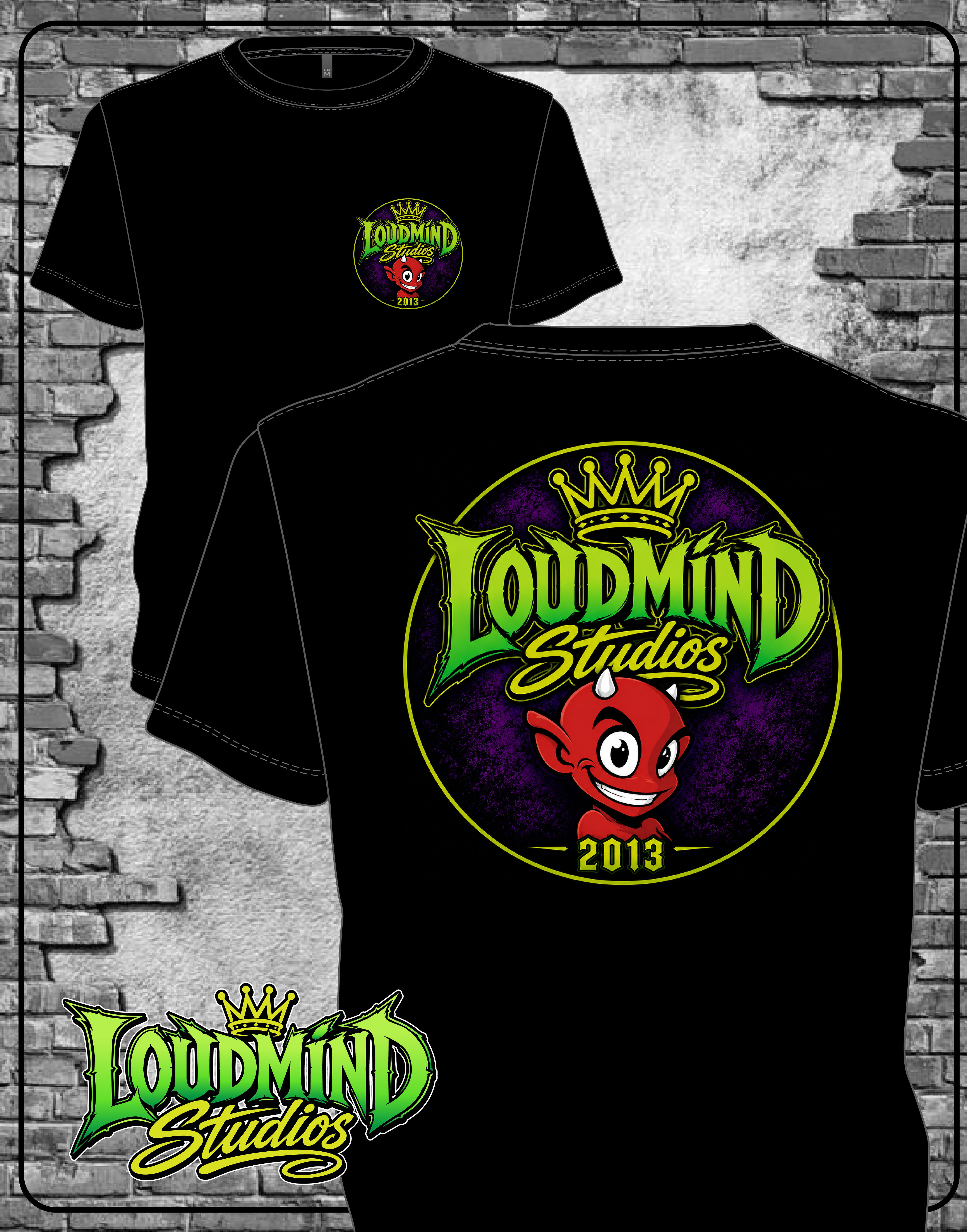 LoudMind Studios Devil Logo Tee