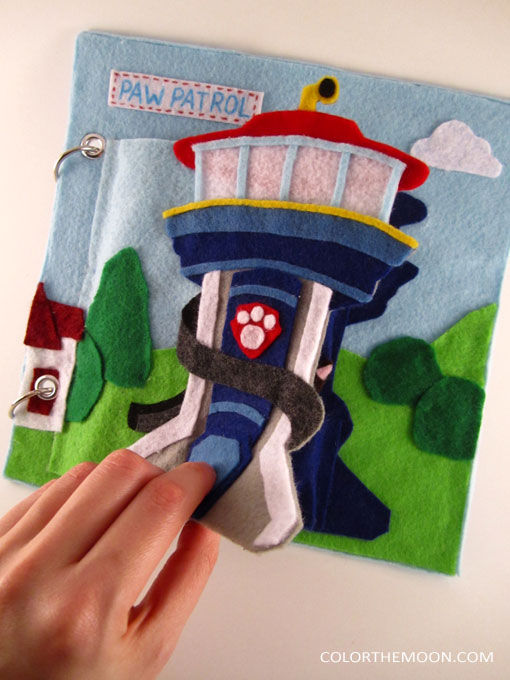 PAW PATROL FINGER PUPPETS: A QUIET BOOK PAGE THAT KIDS WILL LOVE!