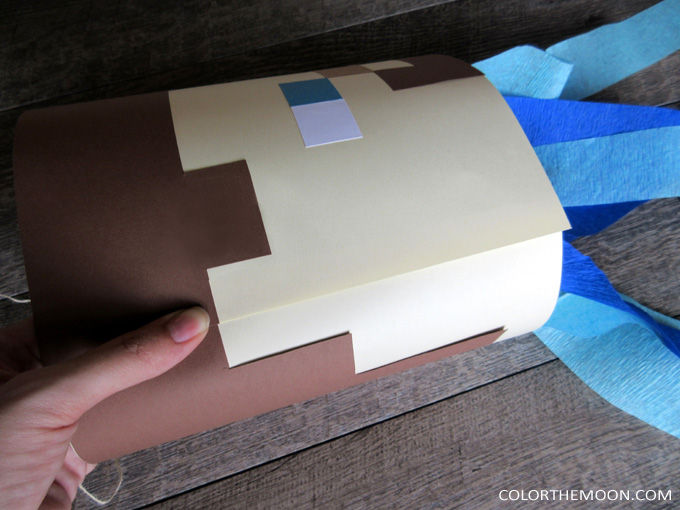 These DIY Minecraft party decoration windsocks are SO COOL and so easy to make! What a great idea for a Minecraft birthday party.