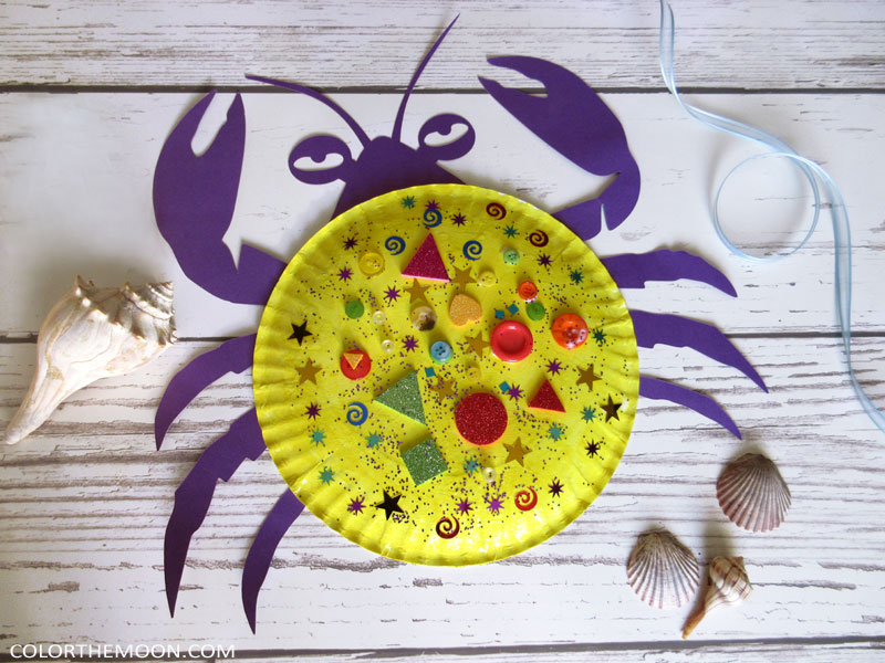 MOANA PAPER PLATE CRAFT TAMATOA CRAB WITH FREE PRINTABLE MOANA PAPER PLATE CRAFT TAMATOA CRAB WITH FREE PRINTABLE