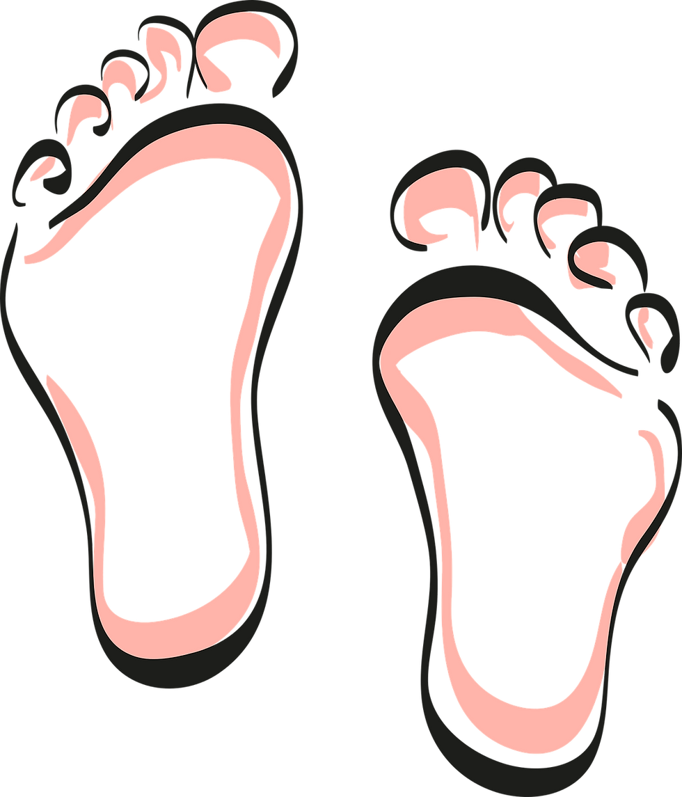 bare feet