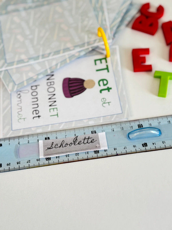 Miniature : Porte-clé abécédaire Montessori Enfant – Apprendre les lettres et les sons