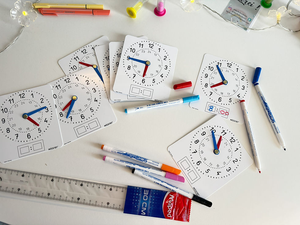 Miniature : Pendule apprentissage heure enfant