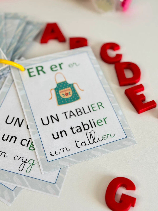 Miniature : Porte-clé abécédaire Montessori Enfant – Apprendre les lettres et les sons