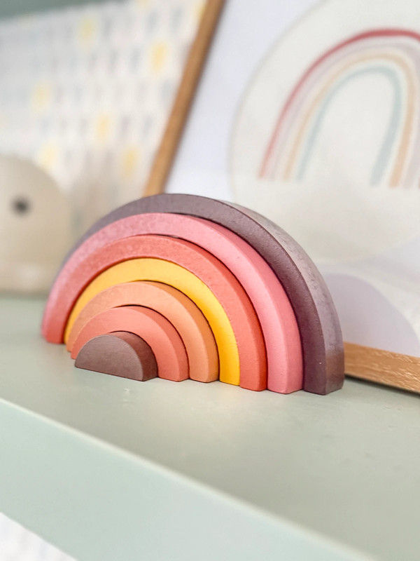 Arc-en-ciel Montessori Rouge/Marron