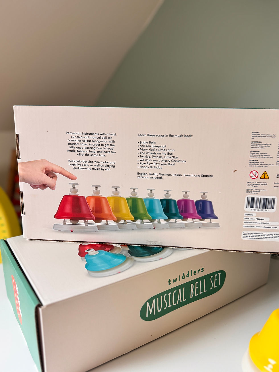 Miniature : Coffret de 8 clochettes éveil musical 