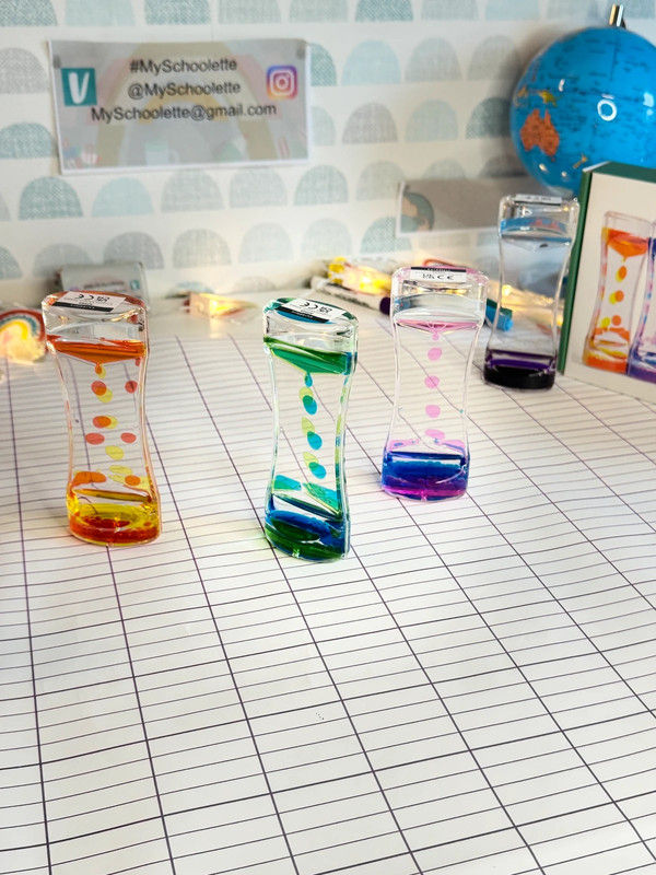 Miniature : Coffret 5 Sabliers Liquides et  Sensoriels