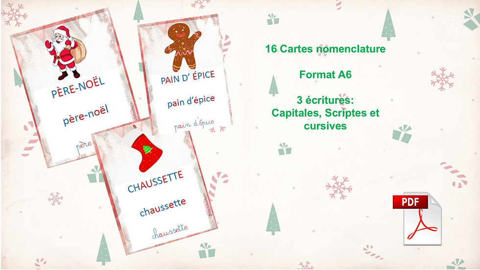Miniature : PDF Kit Langage et Ecrit  Noël en Maternelle