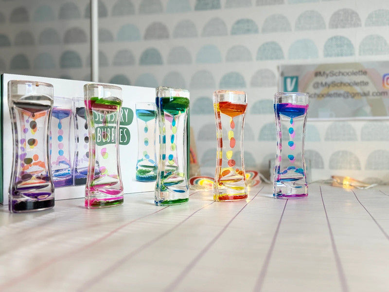 Miniature : Coffret 5 Sabliers Liquides et  Sensoriels