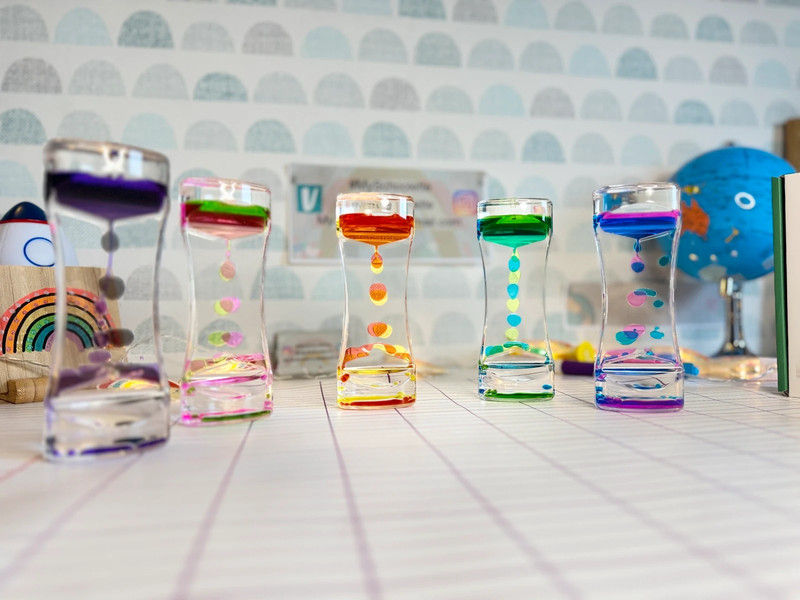 Miniature : Coffret 5 Sabliers Liquides et  Sensoriels