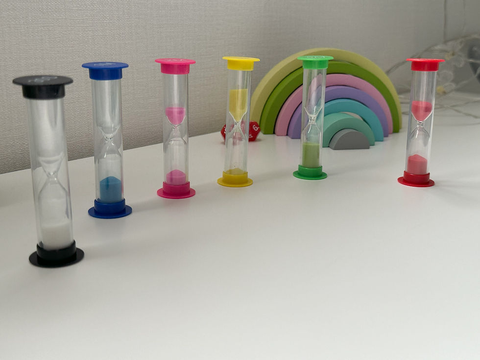 Miniature : Pack de 6 sabliers éducatifs enfant – Apprendre la notion du temps (Montessori)
