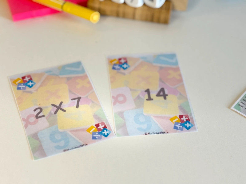 Miniature : Mistigri Tables Mutliplications 2 et 5  (Jeu N°1)