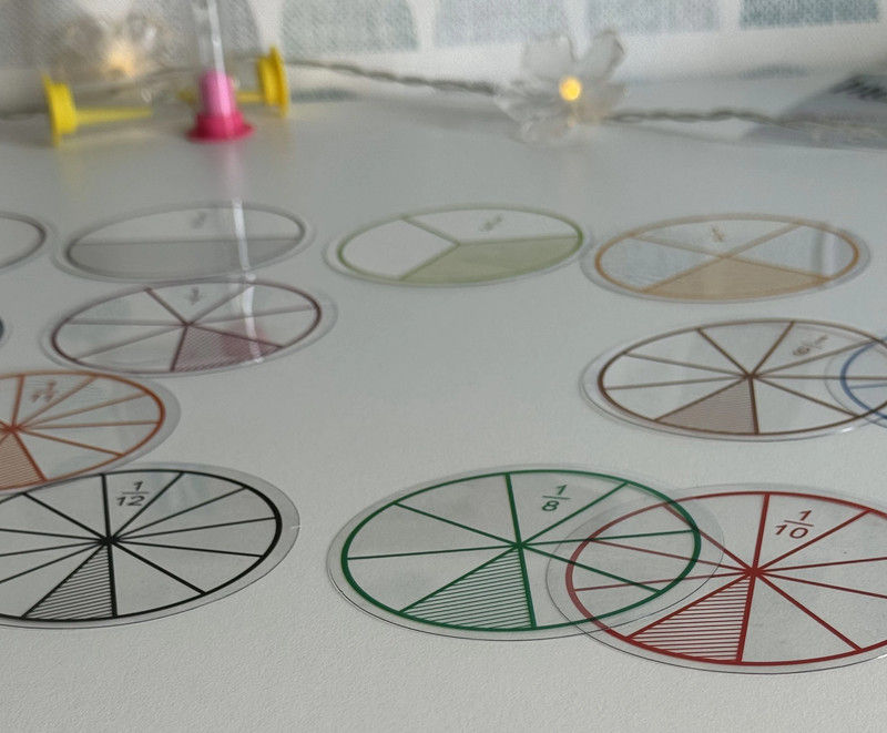 Miniature : Fractions: 13 Disques Souples Transparents