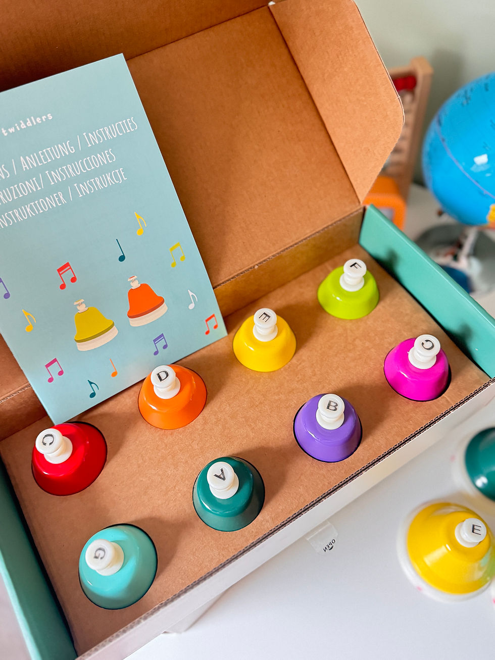 Miniature : Coffret de 8 clochettes éveil musical 
