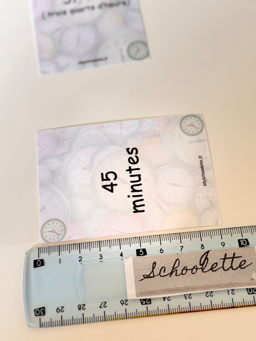 Miniature : Durées : Mistigri et Memory ( Vocabulaire et équivalence)