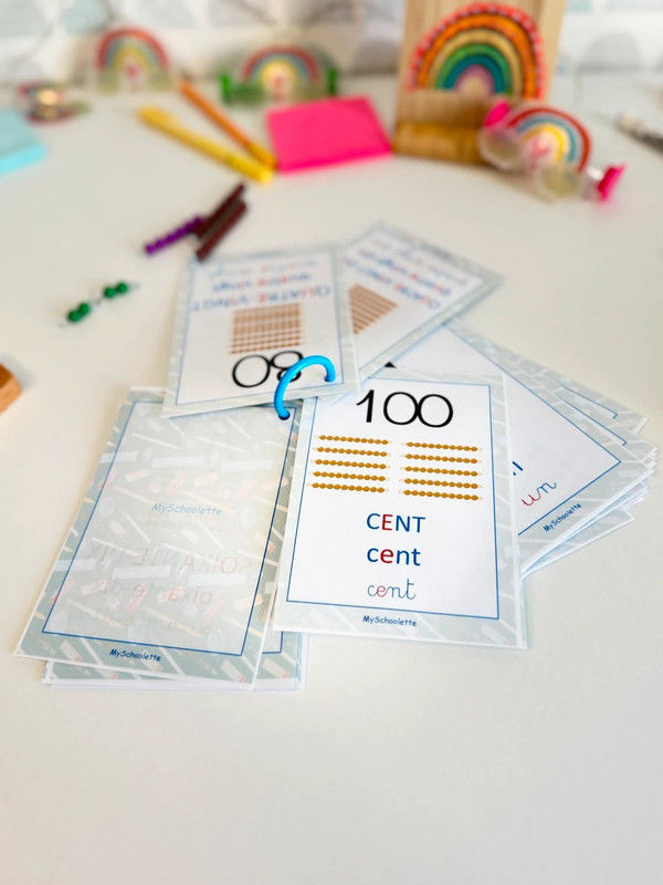 Miniature : 🔢 Porte-clé des nombres perles Montessori