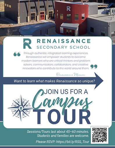 invitatatio to joino us for schol tour and info session