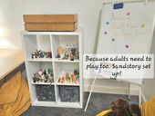 Preparing the room for more adult creative working!