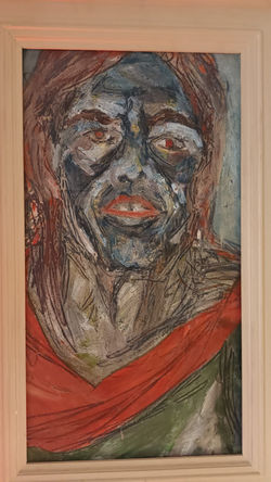 John Bratby Oil on Board