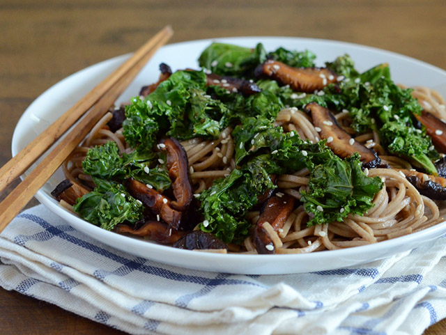 Black Garlic Soba Noodles