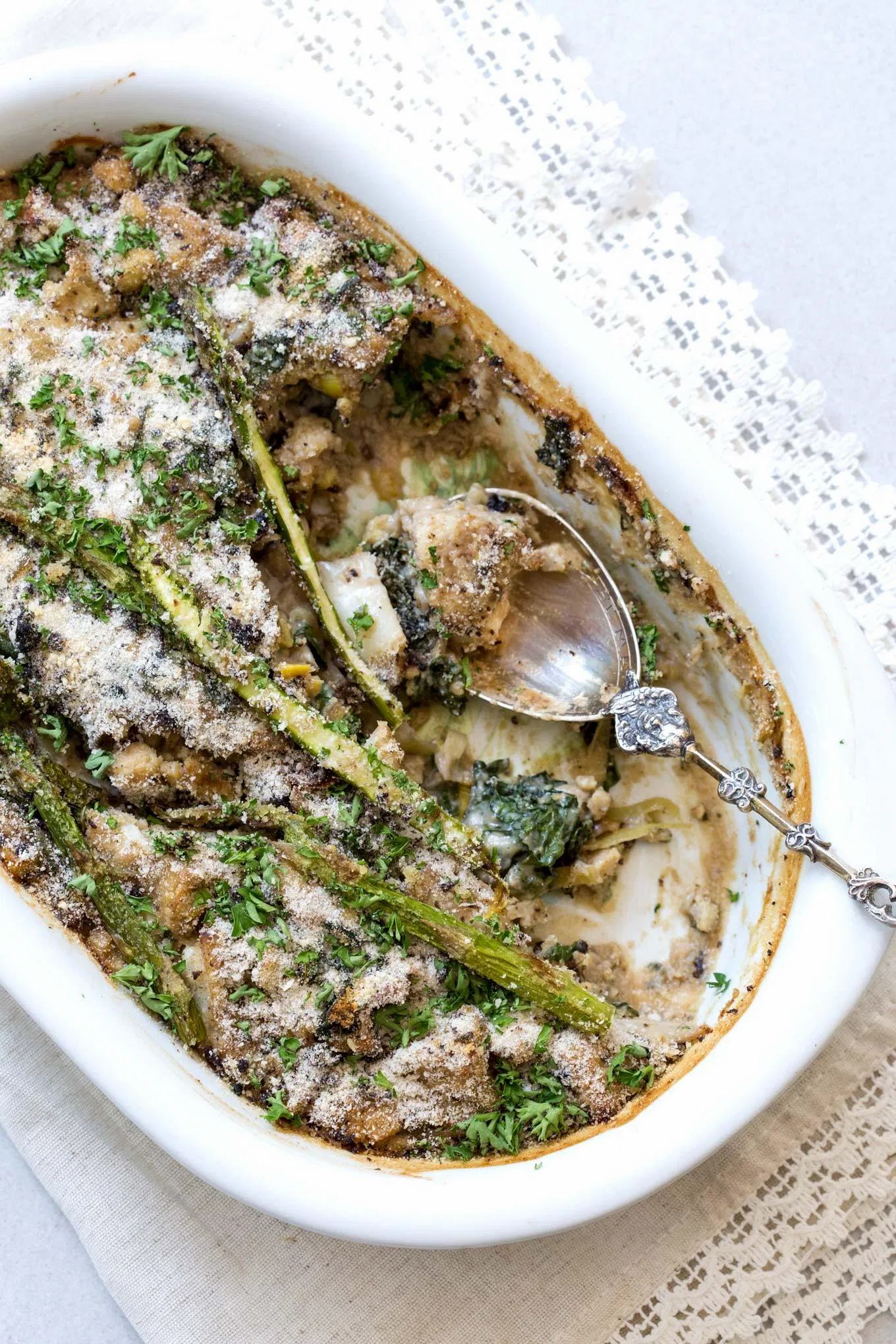 Black Garlic Roasted Cauliflower Bake