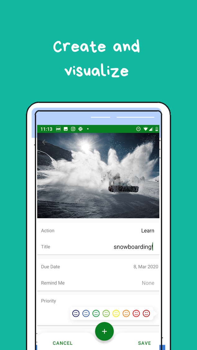 create wantshes screenshot of the app