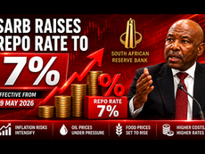 SARB Increases Repo Rate to 7% Amid Rising Inflation Concerns