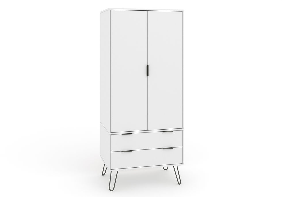 Thumbnail: 2 door, 2 drawer wardrobe