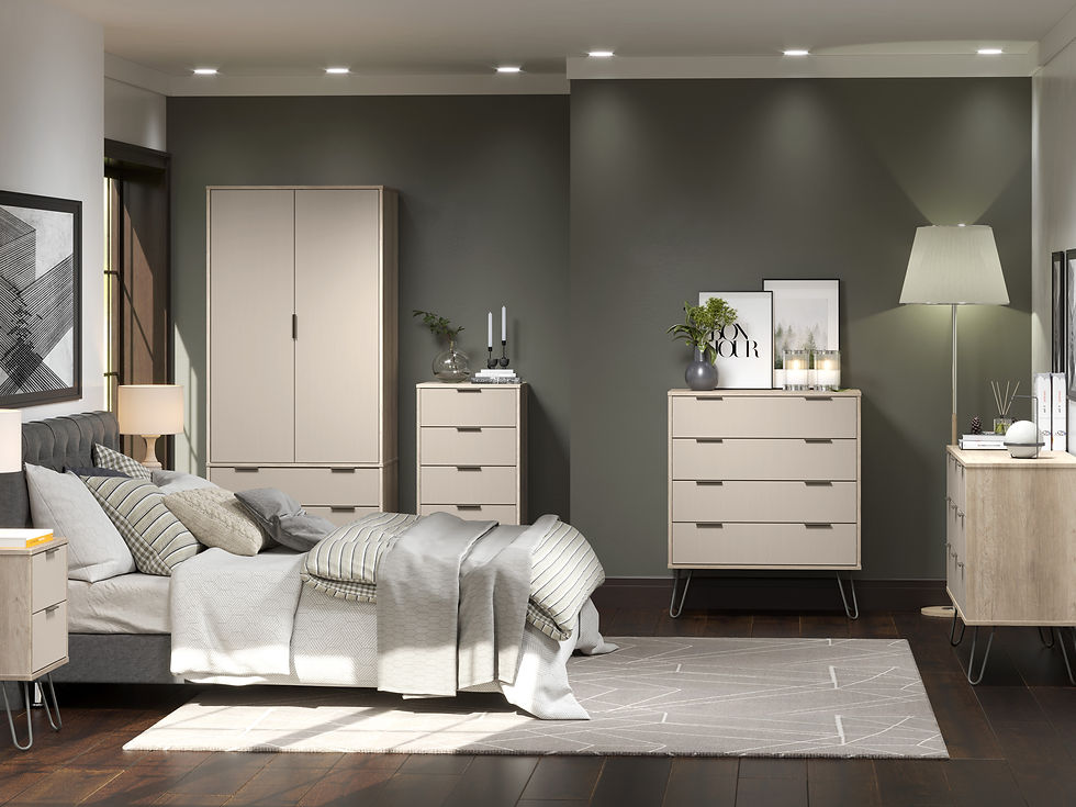 Thumbnail: 2 door, 2 drawer wardrobe