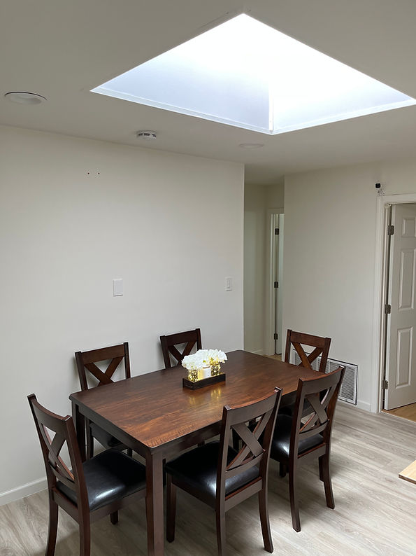 Dining table and chairs