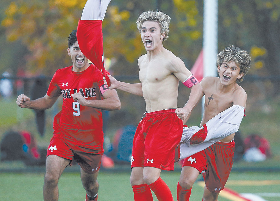 Fox Lane boys soccer wins overtime thriller to advance to semifinals