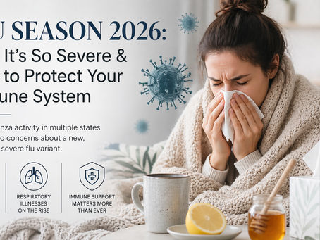 Flu Season 2026: Why It’s So Severe & How to Protect Your Immune System*