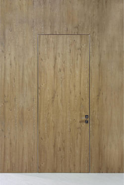 Hotel Door Light with hidden hinges, covered with Cleaf material..