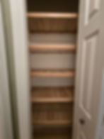 Natural vented linen closet