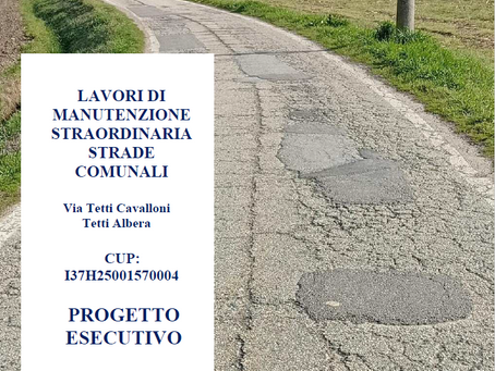 Un progetto per la sicurezza di via Tetti Cavalloni e Tetti Albera