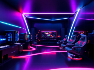 How to Use LED Lights to Visually Organize a Gaming Room