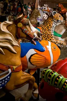 Collection of carousel animal figures