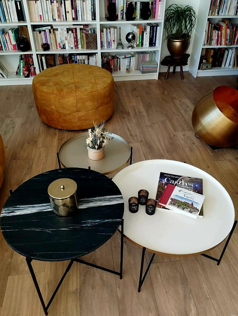 Ensemble de tables basses gamme Flex - POMAX