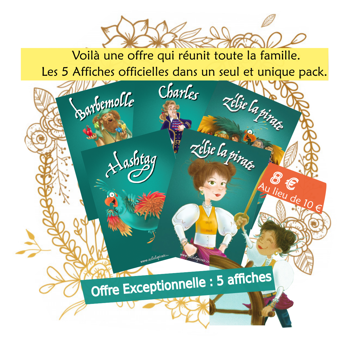Pack 5 affiches : Offre promotionnelle