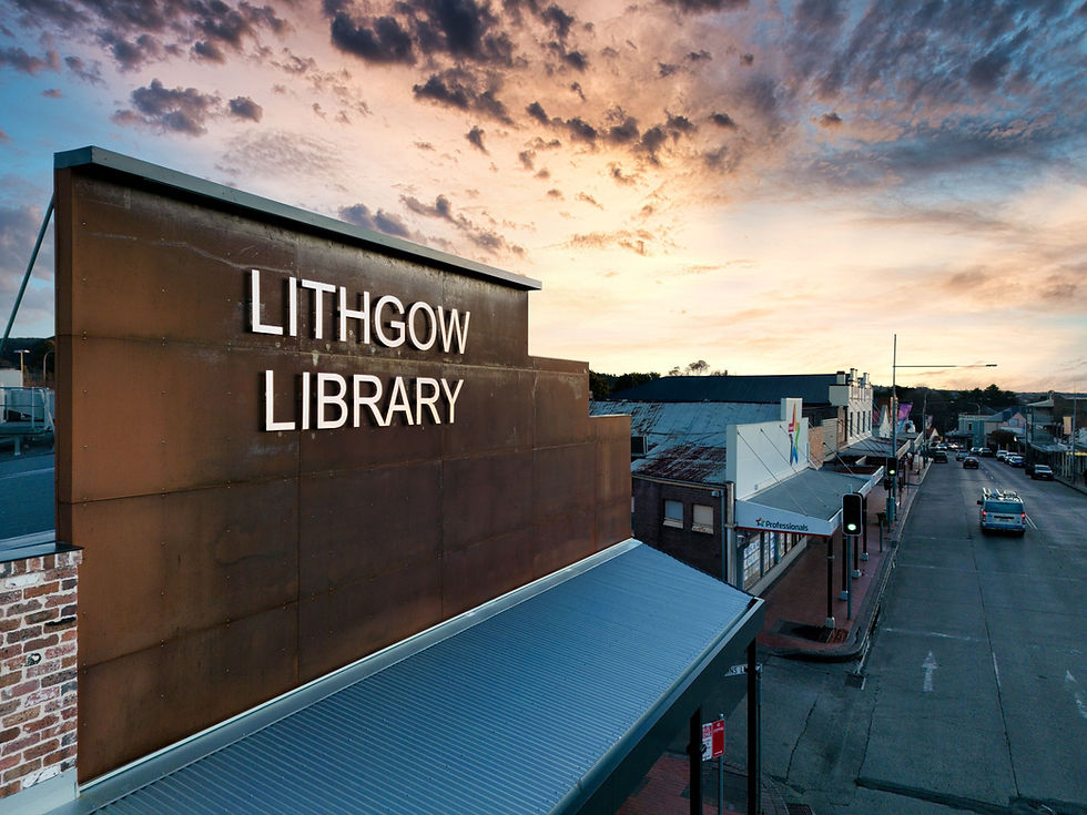 LITHGOW LIBRARY NEW FACADE